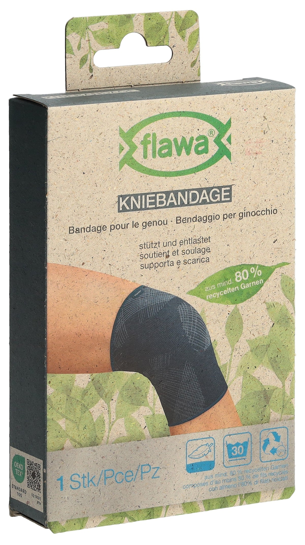 FLAWA Kniebandage, Grösse M, Knieumfang 35-40cm (1 Stk)