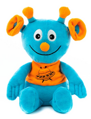 Habibi Plush Wärmeplüschtier Alien blau/orange (1 Stk)