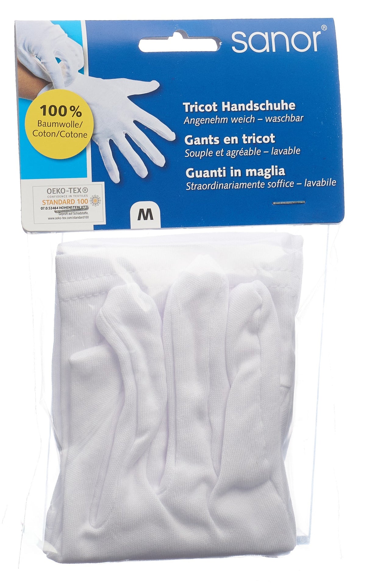 Sanor Tricot Handschuhe, Grösse M (1 Paar)