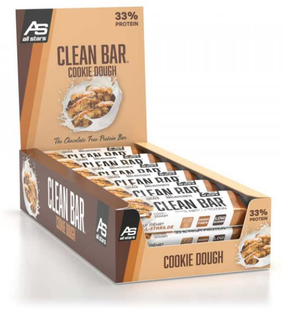 All Stars Clean Bar Cookie Dough (18x45g)