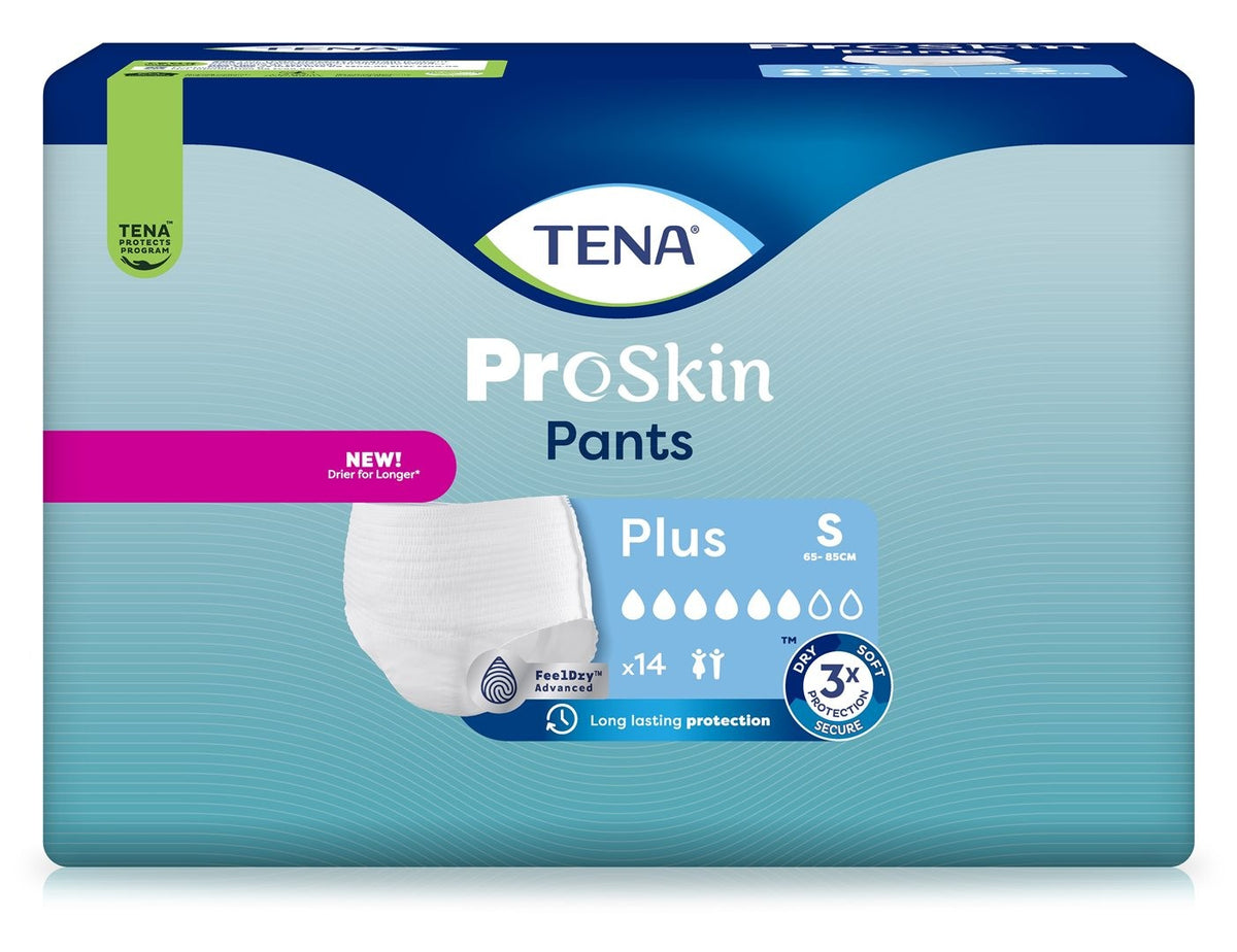 TENA Pants Plus S, Hüftumfang 65-85cm (14 Stk)