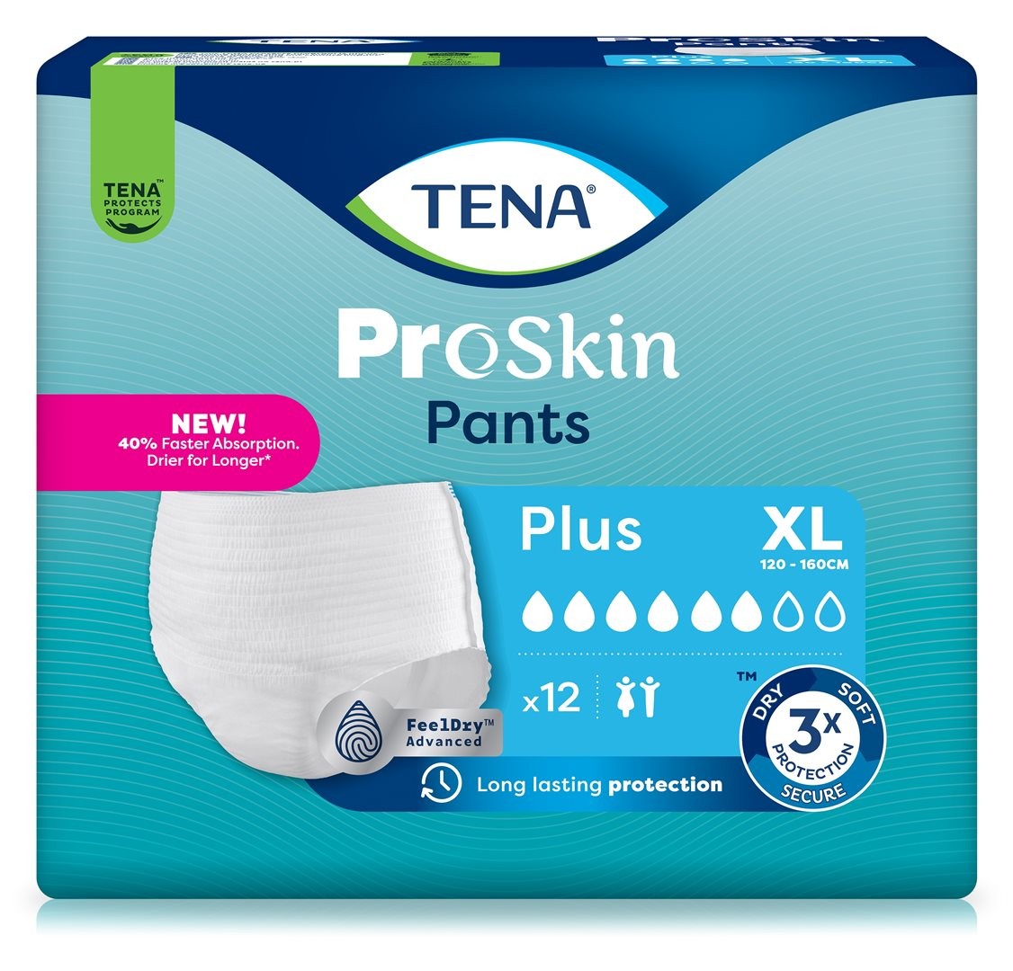 TENA Pants Plus XL, Hüftumfang 120-160cm (12 Stk)
