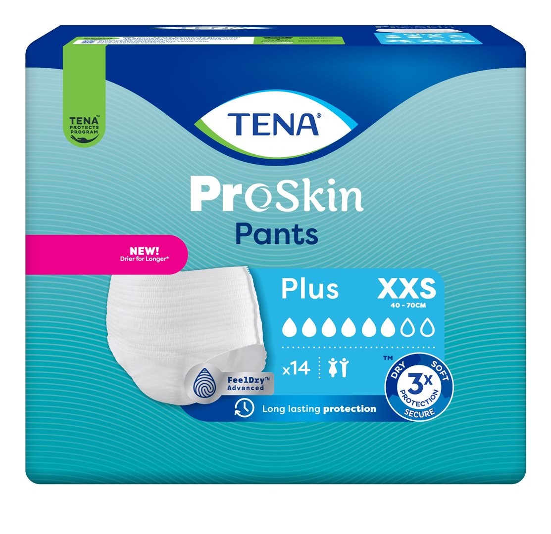 TENA Pants Plus XXS, Hüftumfang 40-70cm (14 Stk)