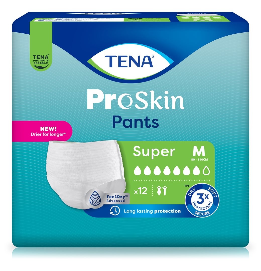 TENA Pants Super M, Hüftumfang 80-110cm (12 Stk)