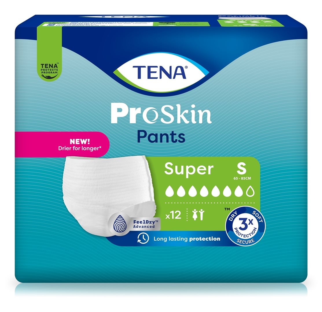 TENA Pants Super S, Hüftumfang 65-85cm (12 Stk)