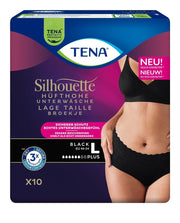 TENA Silhouette Plus L, Hüftumfang 95-125cm schwarz (10 Stk)