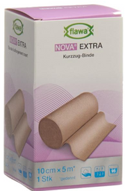 FLAWA NOVA EXTRA Kurzzugbinde Hautfarbig 10cmx5m (1Stk)