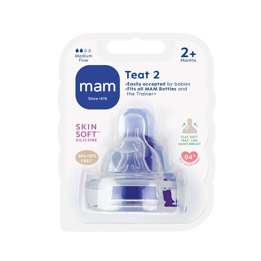 MAM Ersatzsauger, Grösse 2, 2+ Monate (2 Stk)