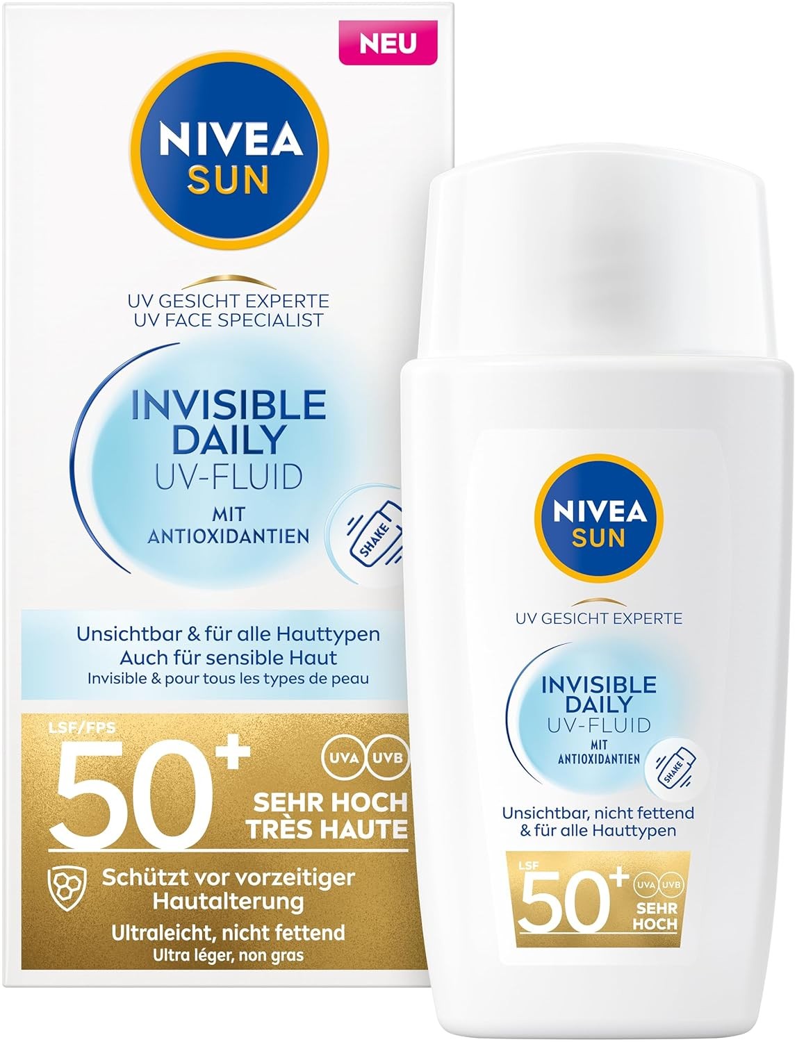 Nivea Invisible Daily UV-Fluid LSF 50+ (40ml)