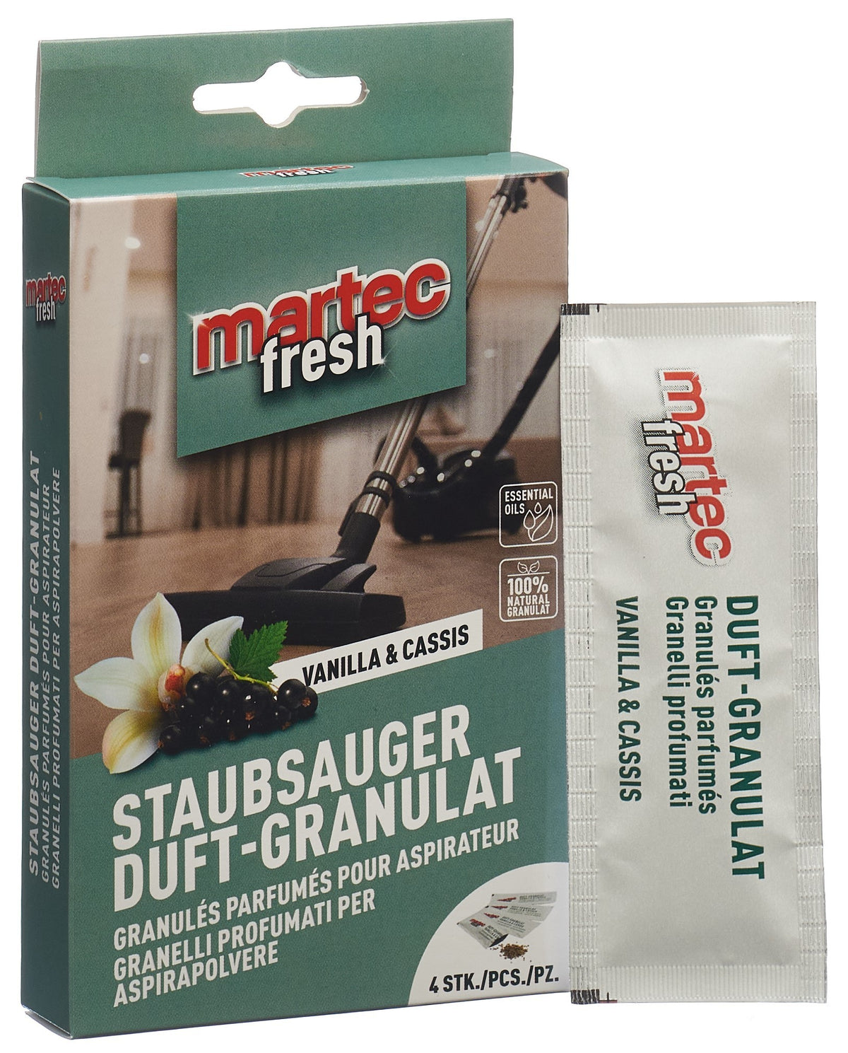Martec Staubsauger Duft-Granulat (4 Beutel)