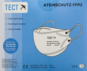 TECT Atemschutzmaske FFP2 faltbar, comfort (10 Stk)