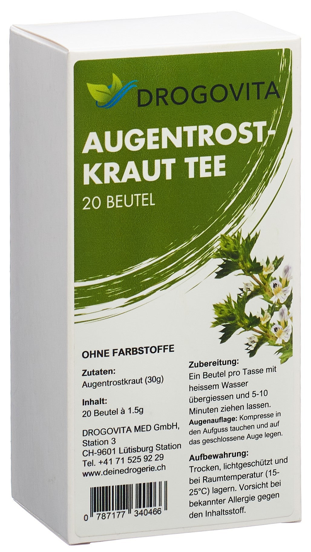 DROGOVITA Augentrost-Tee (20 Beutel)