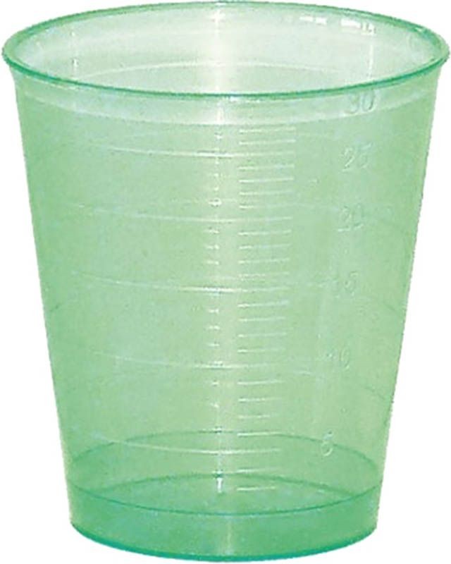 GRIBI Medikamentenbecher grün, 30ml (75 Stk)
