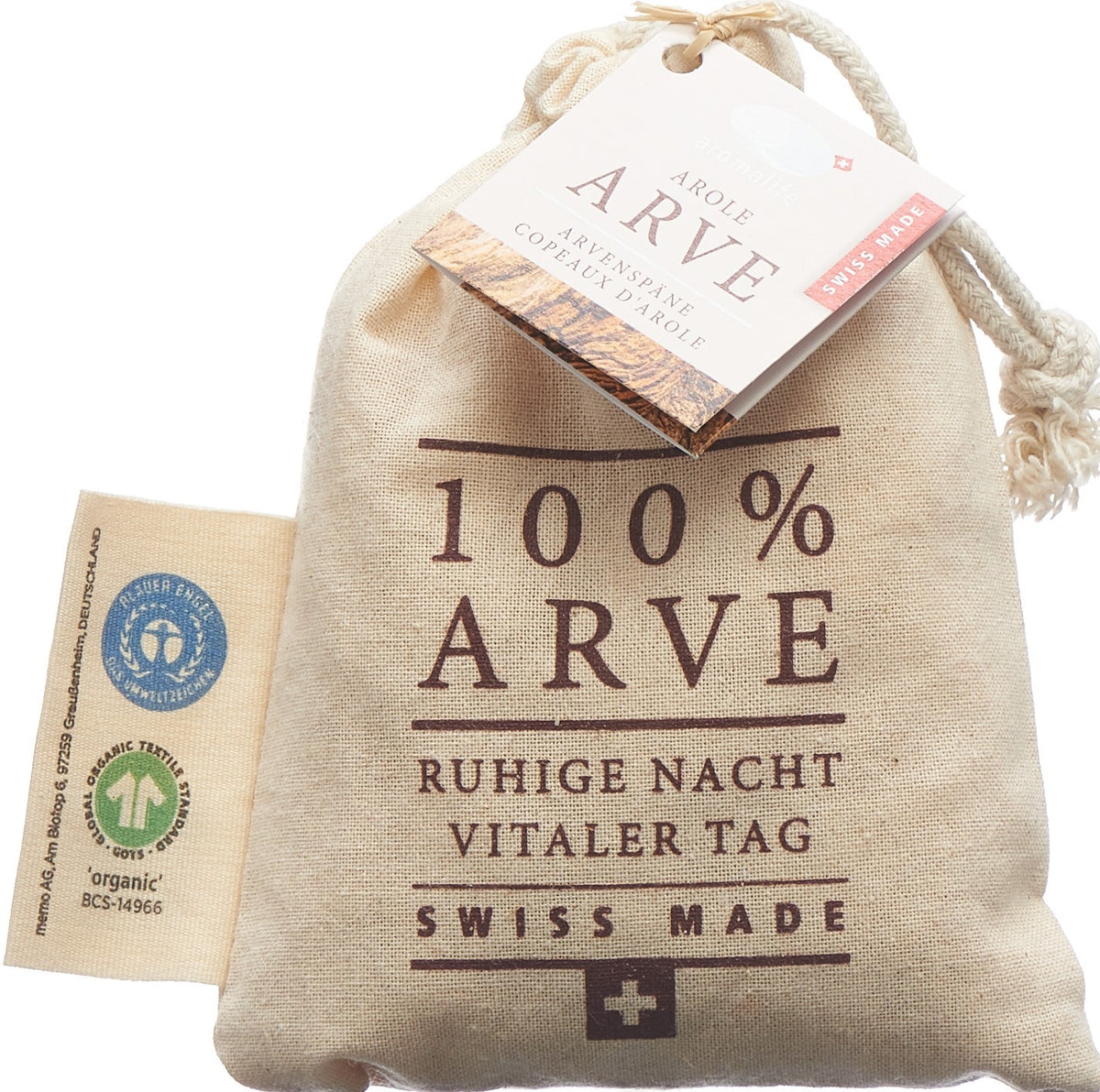 Aromalife Arve Arvenspäne im Baumwollbeutel (15g)