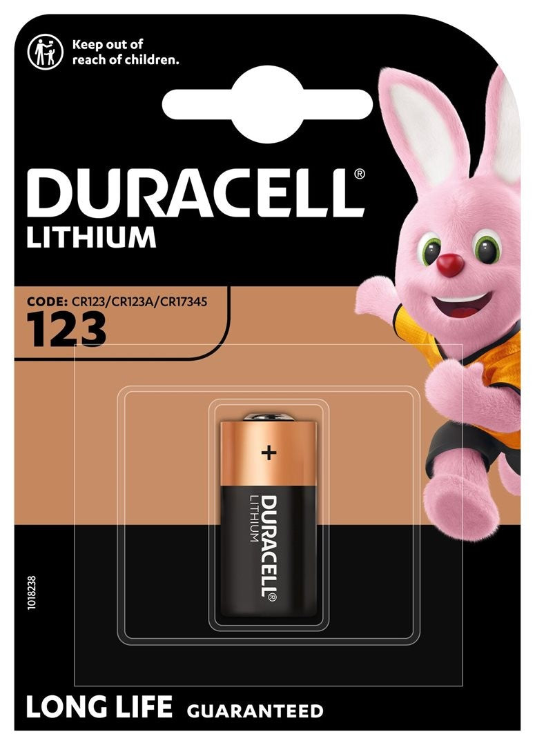 DURACELL Lithium-Batterie CR123A (1Stk)