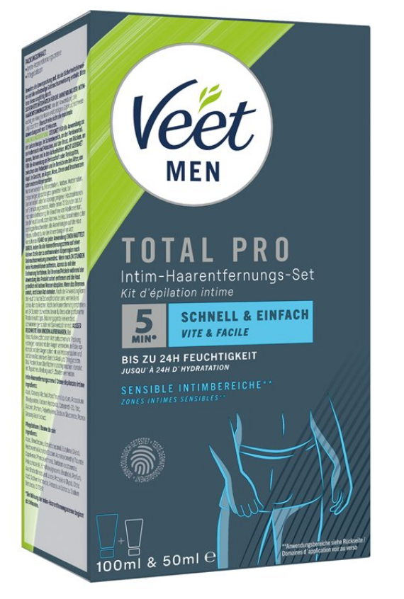Veet for Men Total Pro Intim-Haarentfernungs-Set (2-teilig)