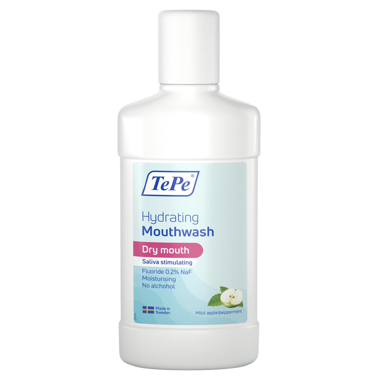 TePe Mundspülung feuchtigkeitsspendend Apfel Minze (500ml)