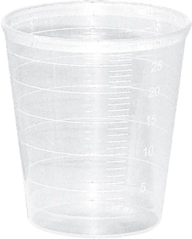 GRIBI Medikamentenbecher transparent, 30ml (75 Stk)