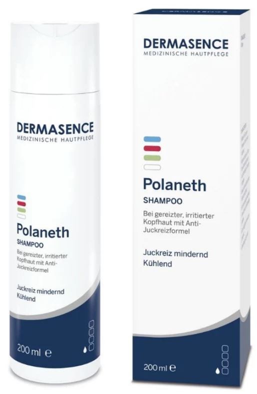 DERMASENCE Polaneth Shampoo, Juckreiz mindernd und kühlend (200ml)