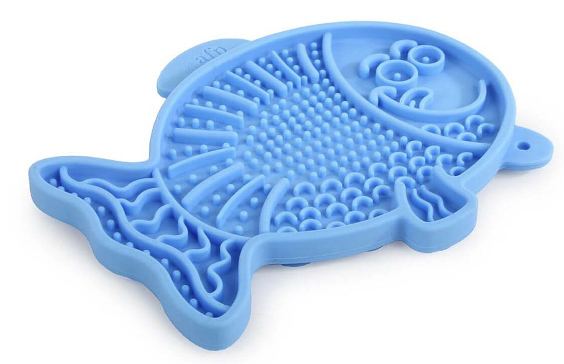 All For Paws Calming Pals Lick​-​A​-​Fish Schleckmatte für Katzen, 18x15cm (1 Stk)