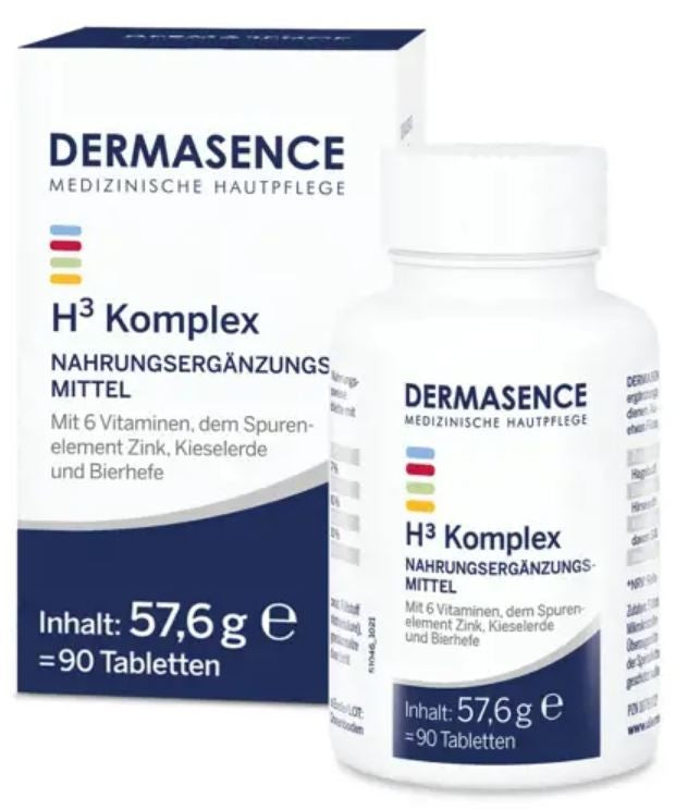 DERMSENCE H³ Komplex Nahrungsergänzungsmittel Kapseln (90 Stk)