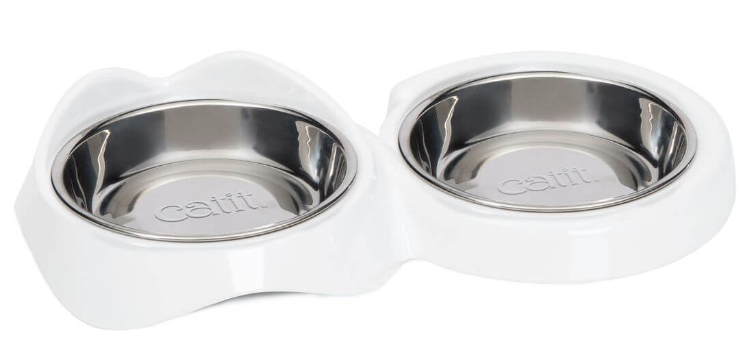 Catit Pixi Doppelnapf für Katzen, Füllmenge 200ml (1 Stk)
