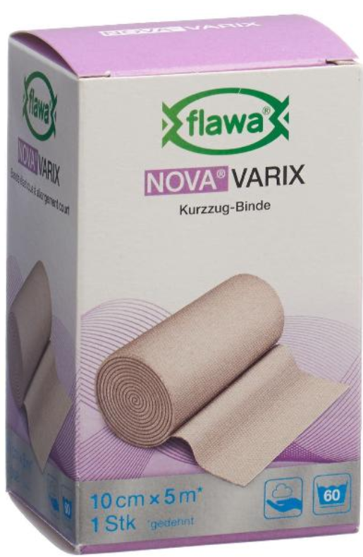 FLAWA NOVA Varix Kurzzug Binde 10cmx5m (1 Stk)