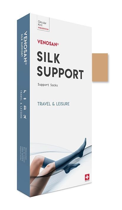 VENOSAN SILK A-D Support Socks, Grösse M, beige (1 Stk)
