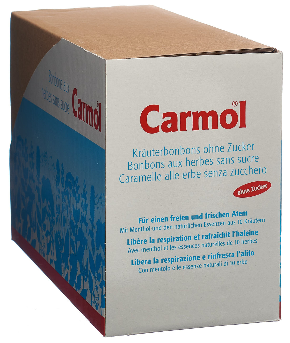 Carmol Kräuterbonbons ohne Zucker (12x75g)