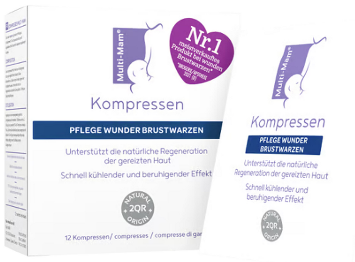 Multi-Mam Kompressen für wunde Brustwarzen (12 Stk)