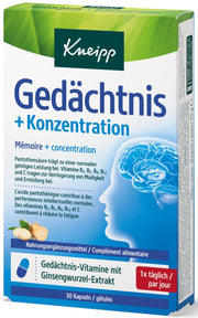 Kneipp Gedächtnis + Konzentration Kapseln (30 Stk)