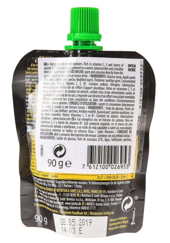 isostar Actifood Fruit Gel Energy Apfel (90g)