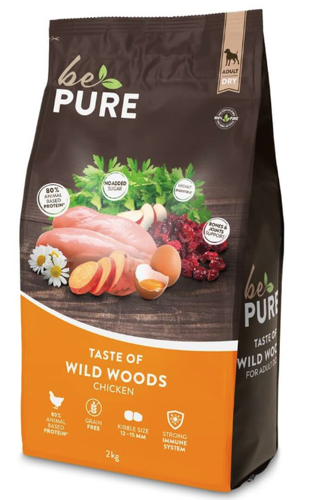 bePure Taste of Wild Woods Adult Trockenfutter für Hunde (2kg)