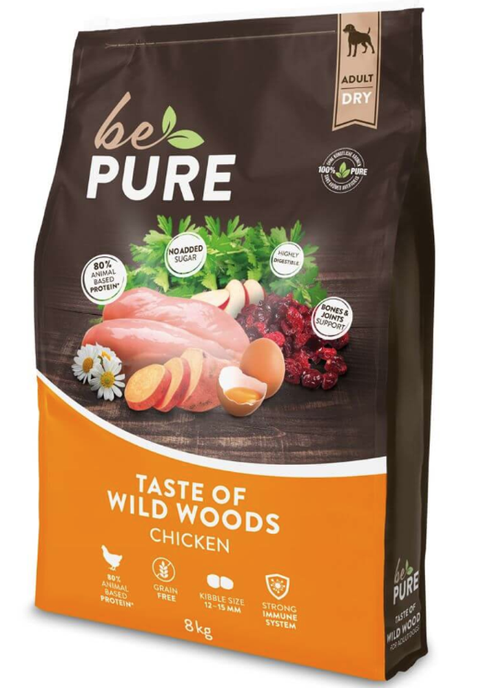 bePure Taste of Wild Woods Adult Trockenfutter für Hunde (8kg)