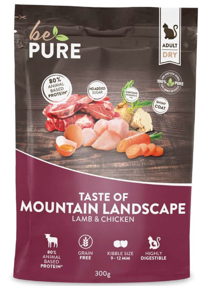 bePure Taste of Mountain Landscape Adult Trockenfutter für Katzen (300g)