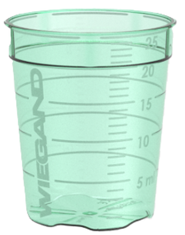 Wiegand MediBecher Multi grün, 25ml (47 Stk)