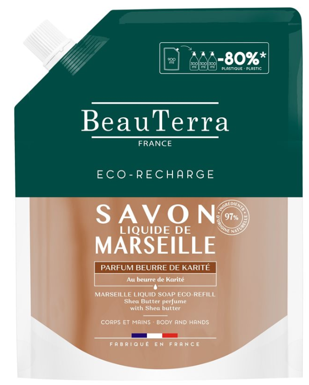 BeauTerra Flüssigseife Marseille Sheabutter (900ml)