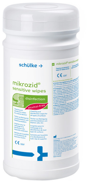 Schülke mikrozid Sensitive wipes Dose (200 Stk)