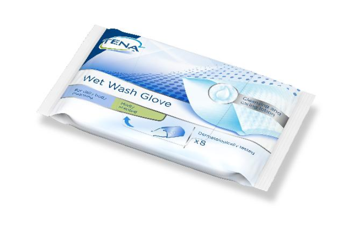 Tena Wet Wash Handschuhe parfümiert (8 Stk)