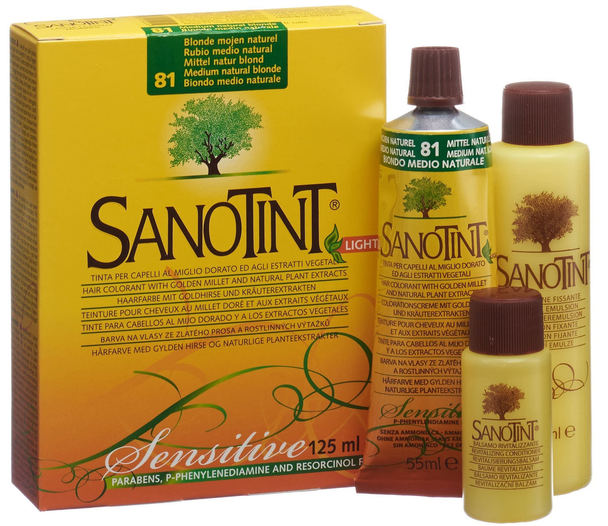 Sanotint Sensitive Haarfarbe 81 mittel naturblond (125ml)