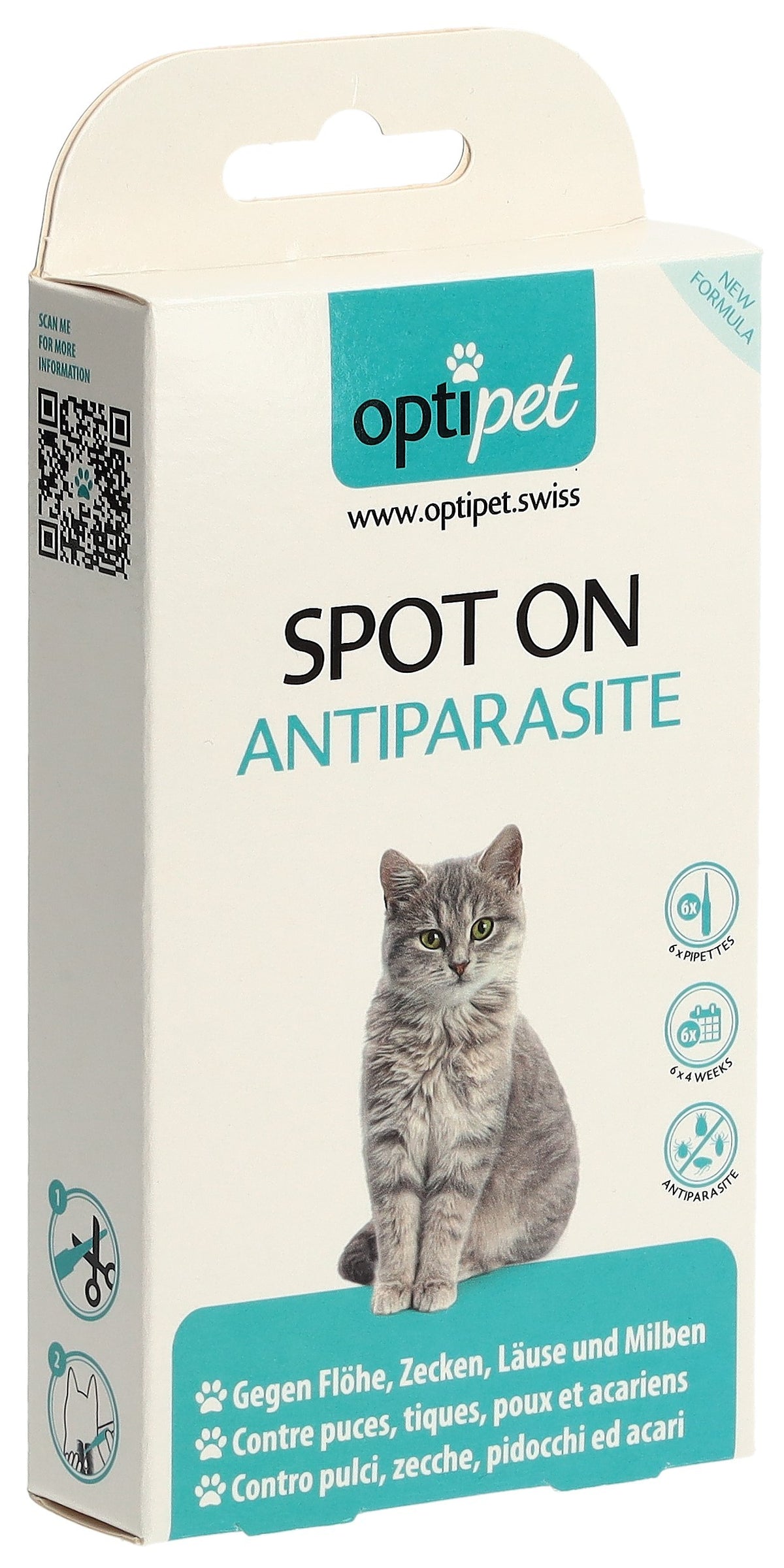 OptiPet Spot On Antiparasite Katzen (6x1ml)