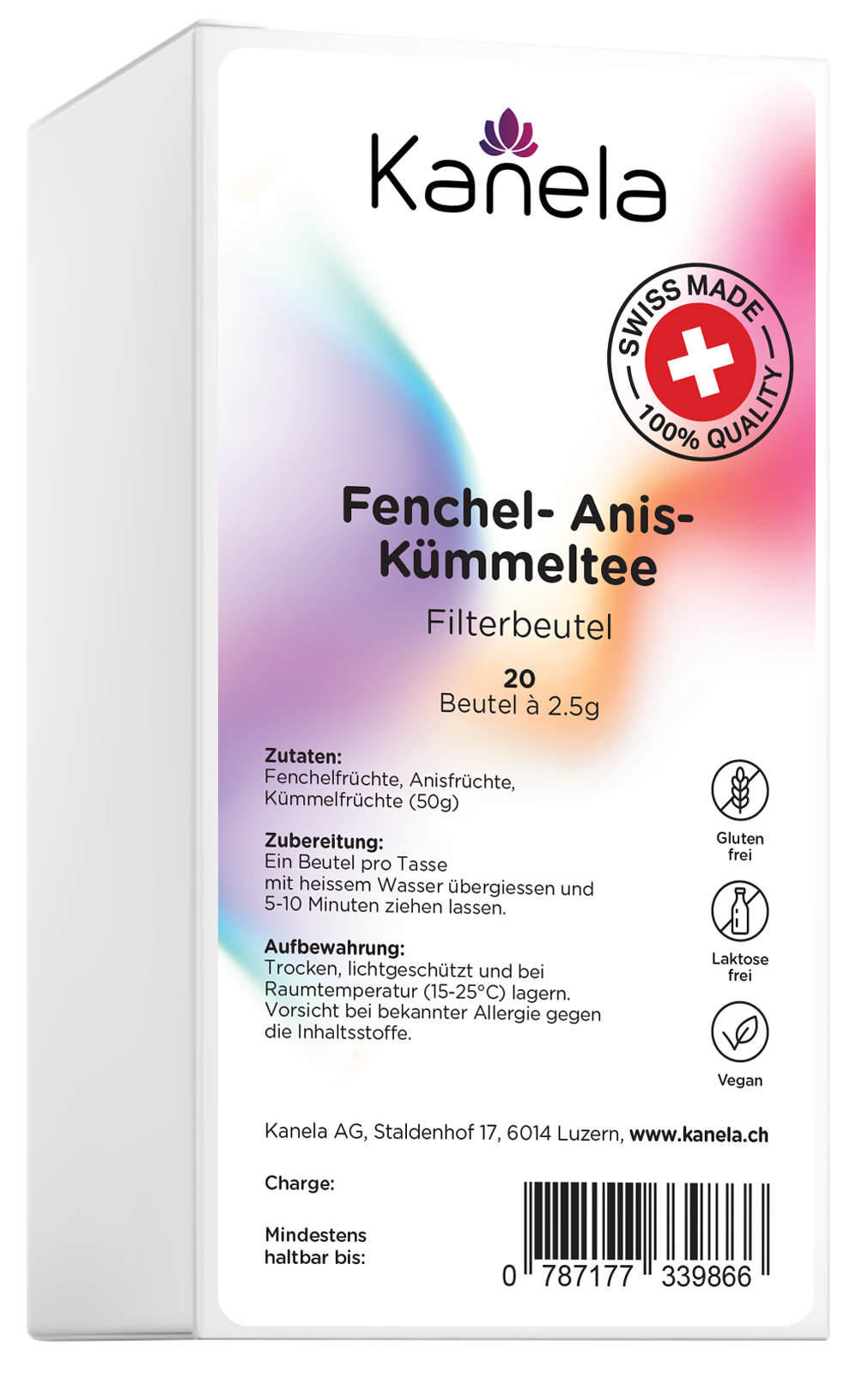 Kanela Fenchel & Anis & Kümmel Tee (20 Beutel)