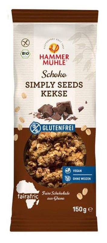 HAMMERMÜHLE Simply Seeds Kekse Schoko glutenfrei (150g)