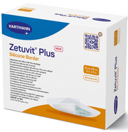 ZETUVIT Plus selbstklebende Silikon-SAP-Saugkompresse 8x8cm (10 Stk)