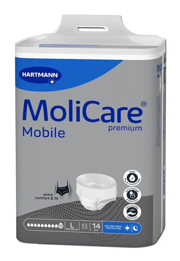 MoliCare Premium Mobile 10 Tropfen Grösse L, Hüftumfang 100-150cm (14 Stk)