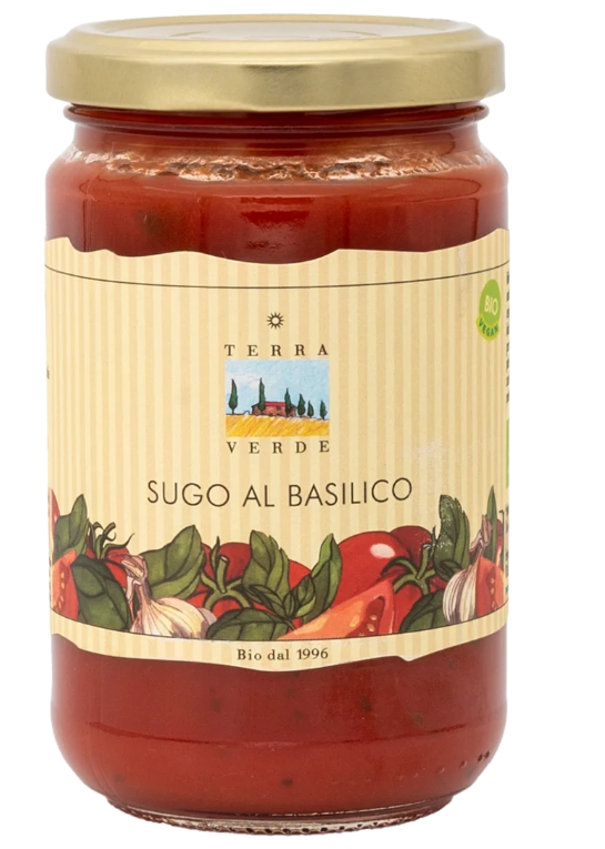 TERRA VERDE Bio Tomatensugo mit Basilikum (290g)