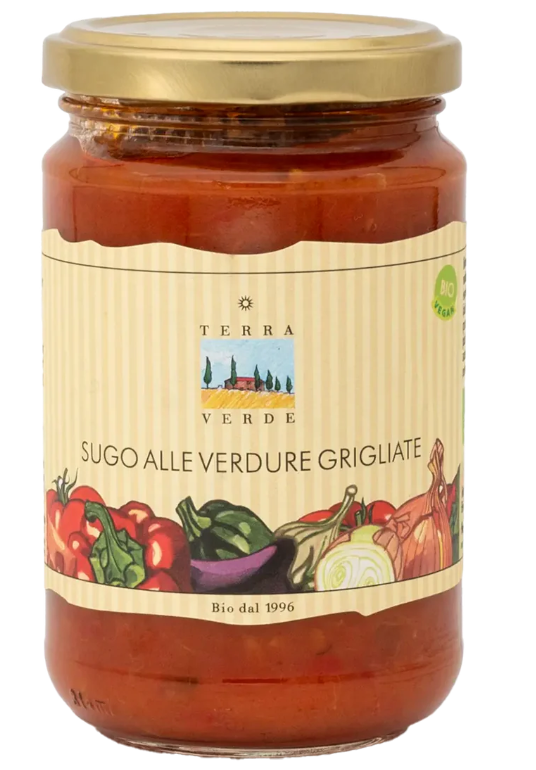 TERRA VERDE Bio Tomatensugo mit gegrilltem Gemüse