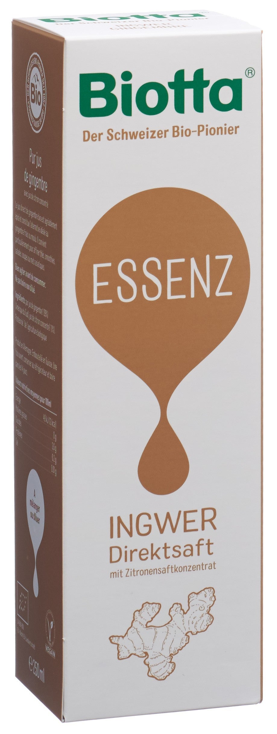 Biotta Essenz Bio Ingwer (250ml)