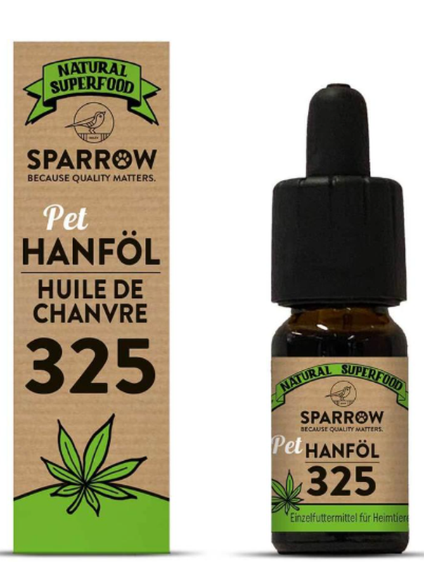 SPARROW Hanföl 325 für Haustiere mit CBD (10ml)