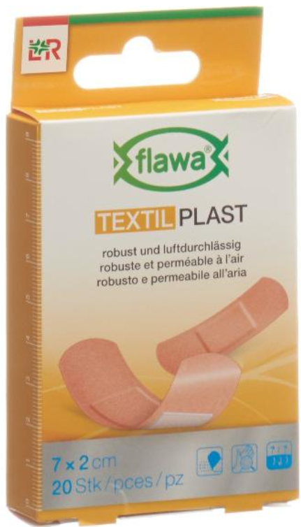 FLAWA Textil Pflaster 7x2cm (20 Stk)